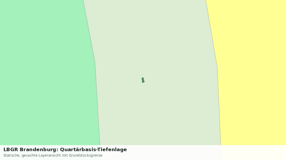 Statische Kartenansicht: LBGR Brandenburg: Quartärbasis-Tiefenlage