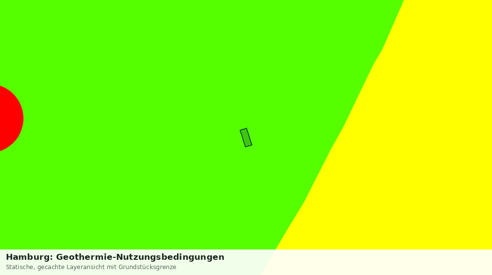 Statische Kartenansicht: Hamburg: Geothermie-Nutzungsbedingungen