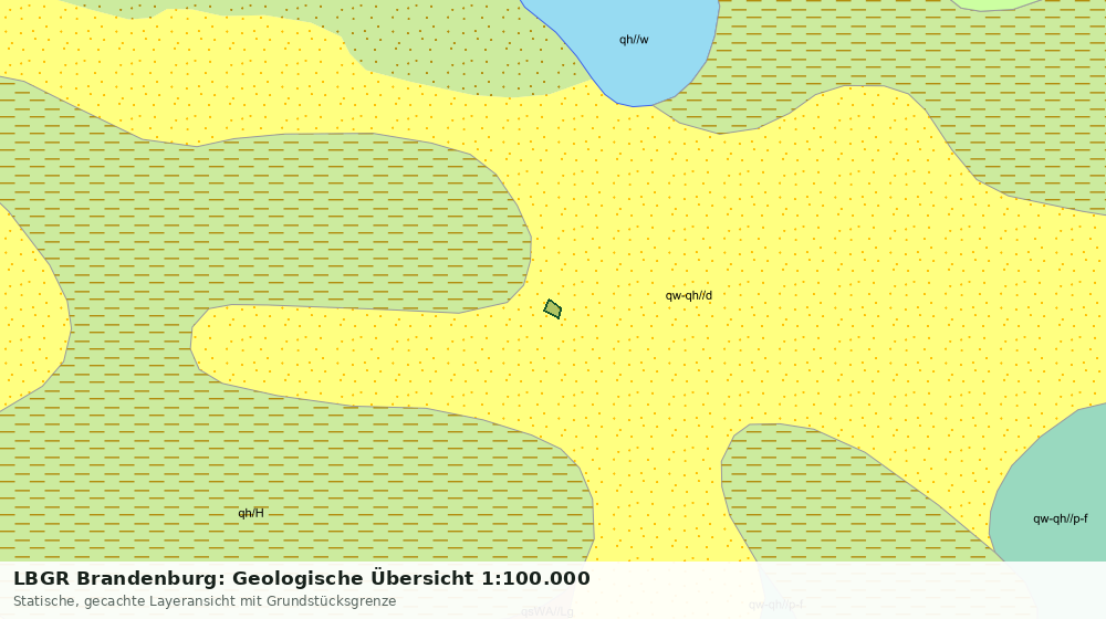 Statische Kartenansicht: LBGR Brandenburg: Geologische Übersicht 1:100.000