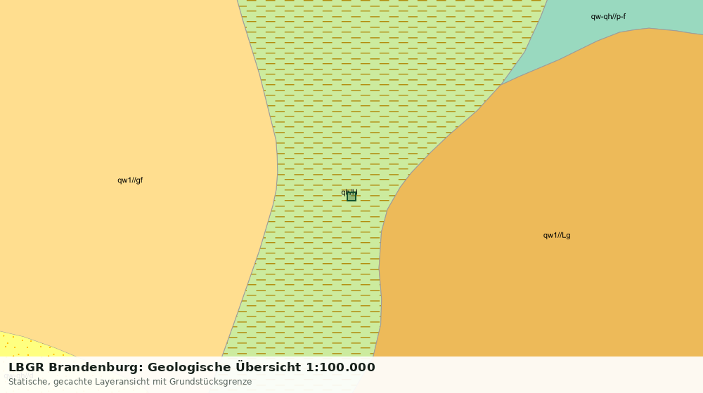 Statische Kartenansicht: LBGR Brandenburg: Geologische Übersicht 1:100.000