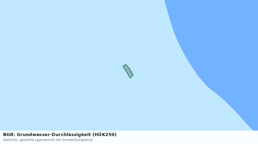Statische Kartenansicht: BGR: Grundwasser-Durchlässigkeit (HÜK250)