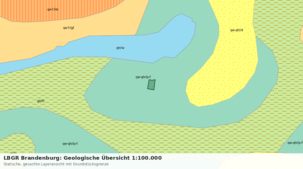 Statische Kartenansicht: LBGR Brandenburg: Geologische Übersicht 1:100.000