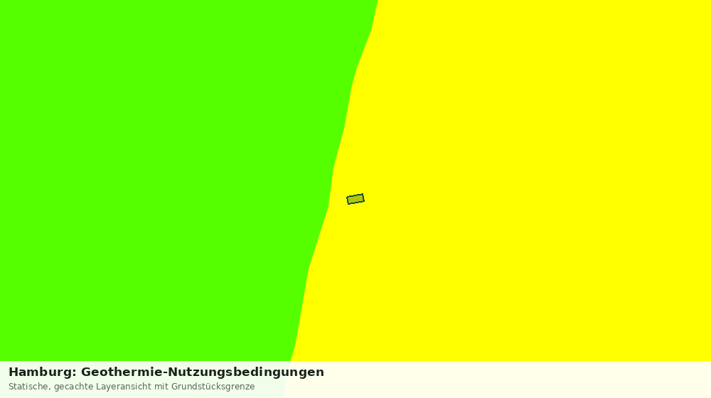 Statische Kartenansicht: Hamburg: Geothermie-Nutzungsbedingungen