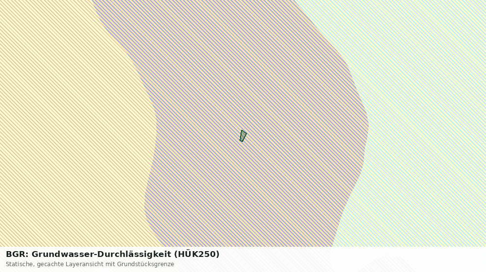 Statische Kartenansicht: BGR: Grundwasser-Durchlässigkeit (HÜK250)