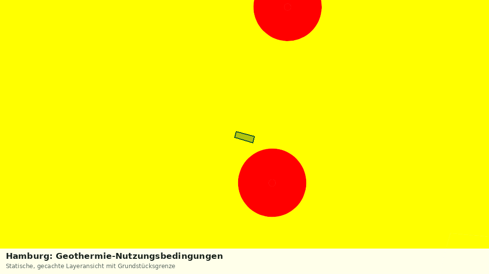Statische Kartenansicht: Hamburg: Geothermie-Nutzungsbedingungen