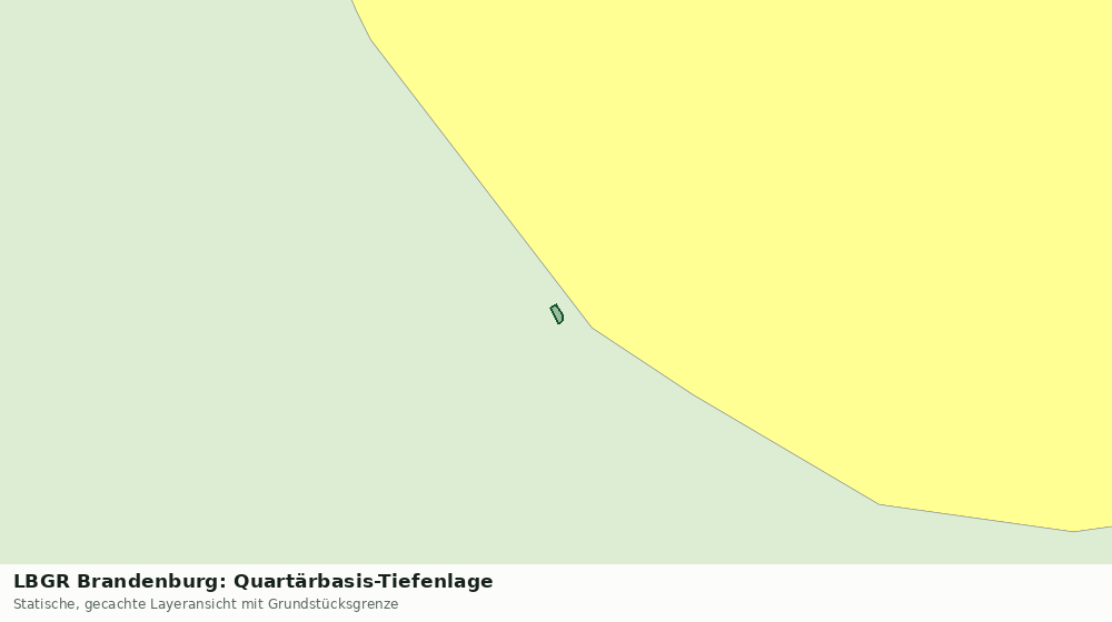 Statische Kartenansicht: LBGR Brandenburg: Quartärbasis-Tiefenlage