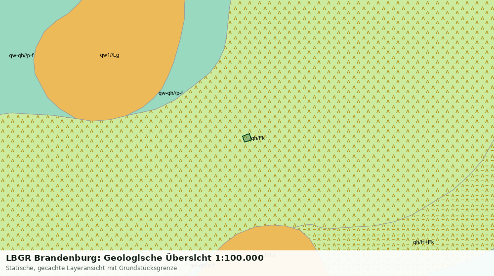 Statische Kartenansicht: LBGR Brandenburg: Geologische Übersicht 1:100.000