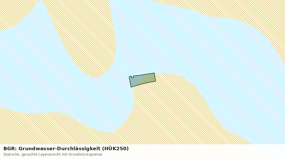 Statische Kartenansicht: BGR: Grundwasser-Durchlässigkeit (HÜK250)