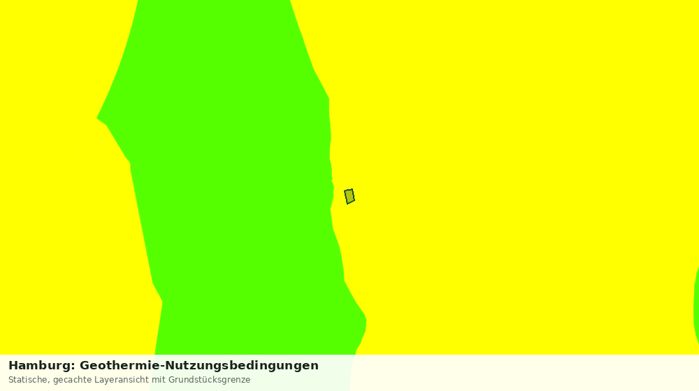 Statische Kartenansicht: Hamburg: Geothermie-Nutzungsbedingungen
