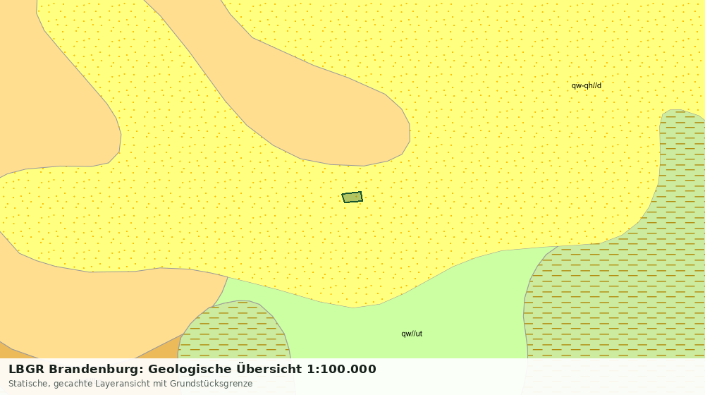 Statische Kartenansicht: LBGR Brandenburg: Geologische Übersicht 1:100.000