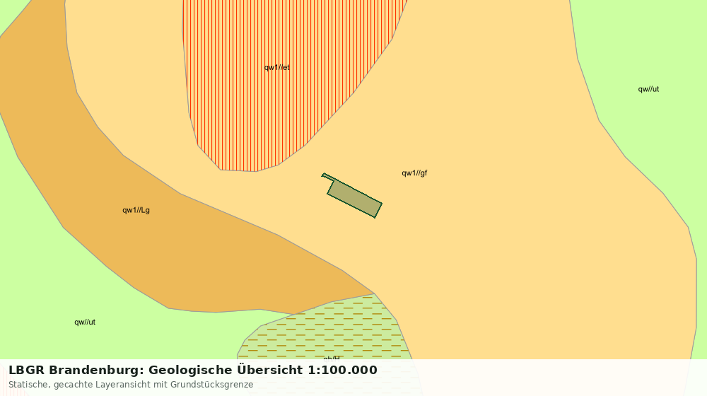 Statische Kartenansicht: LBGR Brandenburg: Geologische Übersicht 1:100.000