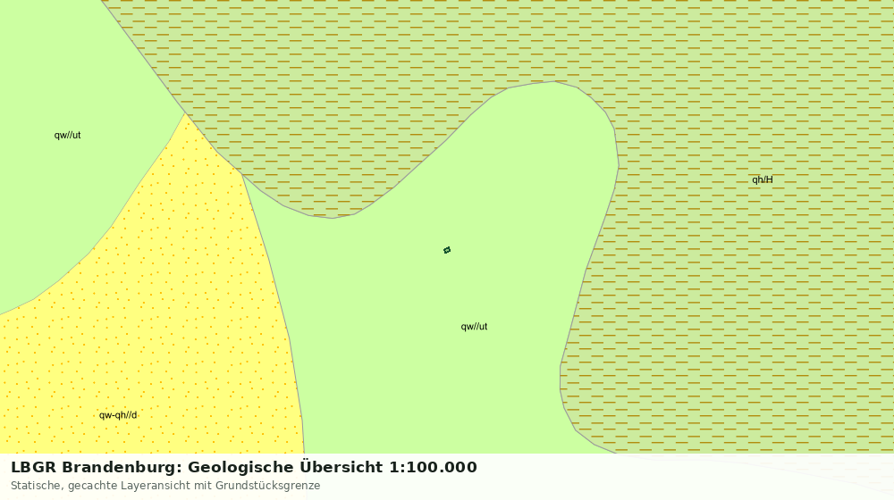Statische Kartenansicht: LBGR Brandenburg: Geologische Übersicht 1:100.000