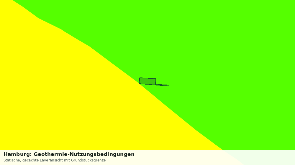 Statische Kartenansicht: Hamburg: Geothermie-Nutzungsbedingungen
