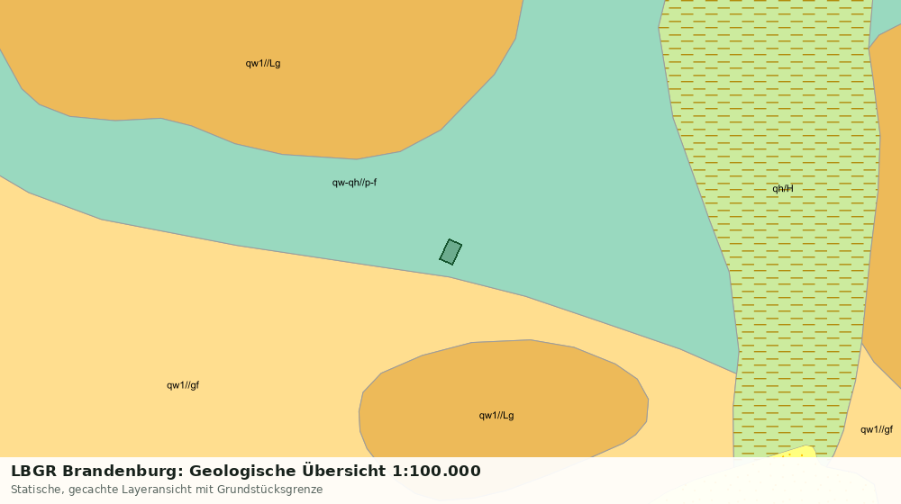 Statische Kartenansicht: LBGR Brandenburg: Geologische Übersicht 1:100.000