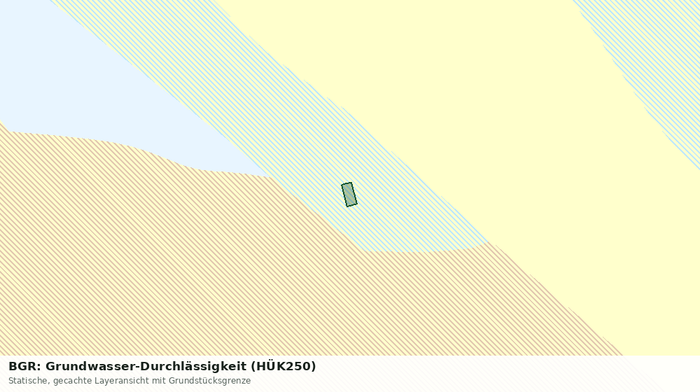 Statische Kartenansicht: BGR: Grundwasser-Durchlässigkeit (HÜK250)