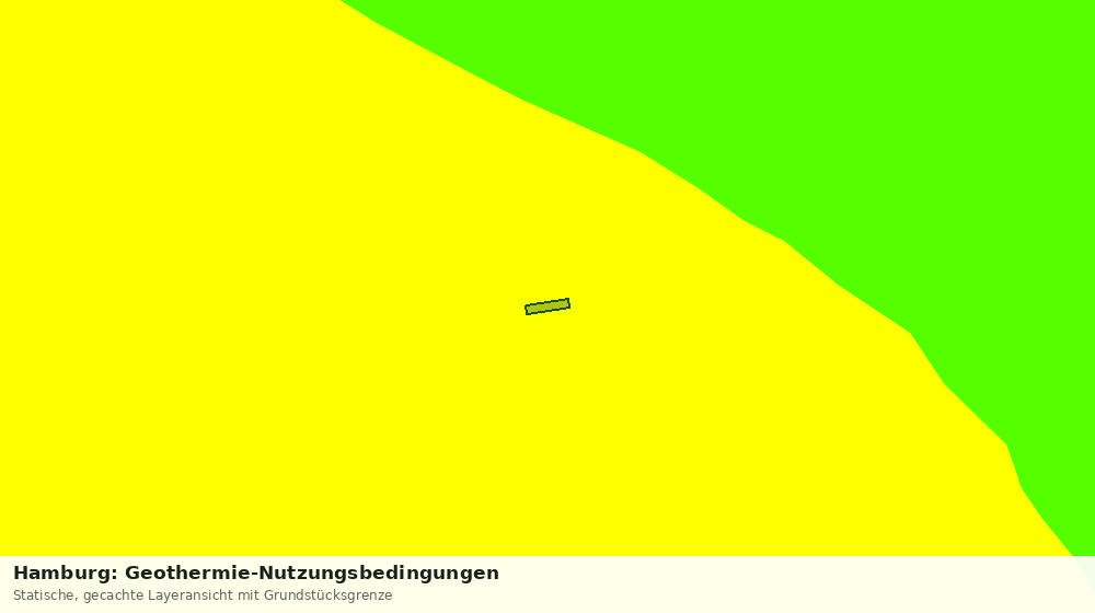 Statische Kartenansicht: Hamburg: Geothermie-Nutzungsbedingungen