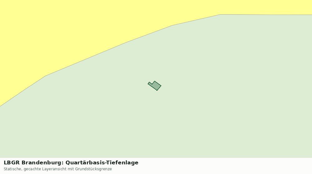 Statische Kartenansicht: LBGR Brandenburg: Quartärbasis-Tiefenlage