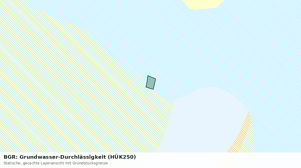 Statische Kartenansicht: BGR: Grundwasser-Durchlässigkeit (HÜK250)