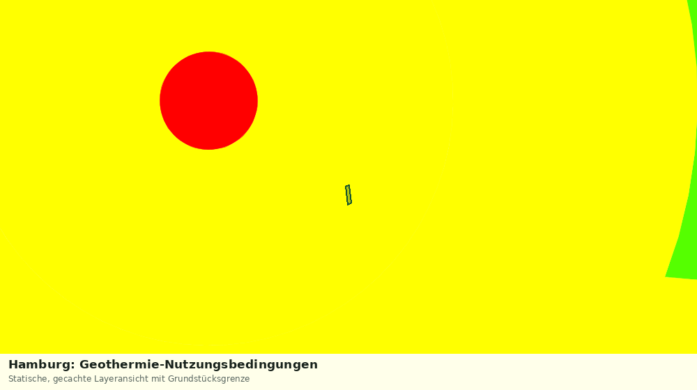 Statische Kartenansicht: Hamburg: Geothermie-Nutzungsbedingungen