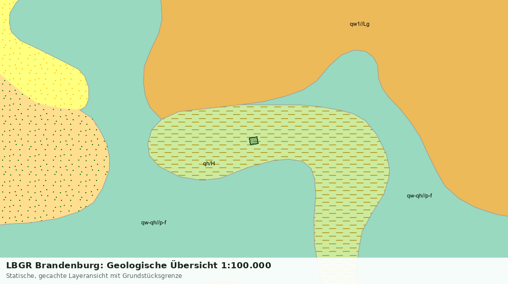 Statische Kartenansicht: LBGR Brandenburg: Geologische Übersicht 1:100.000
