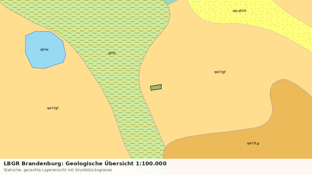 Statische Kartenansicht: LBGR Brandenburg: Geologische Übersicht 1:100.000