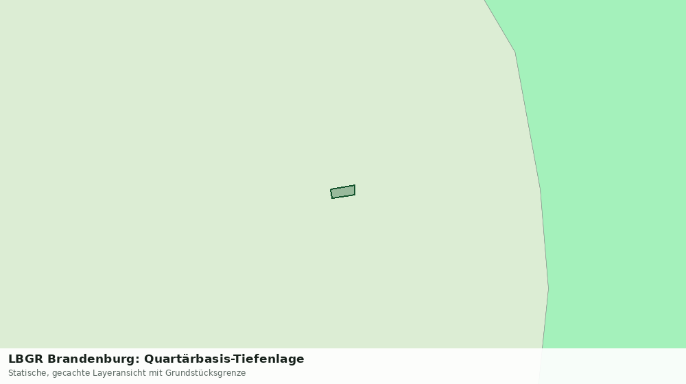 Statische Kartenansicht: LBGR Brandenburg: Quartärbasis-Tiefenlage