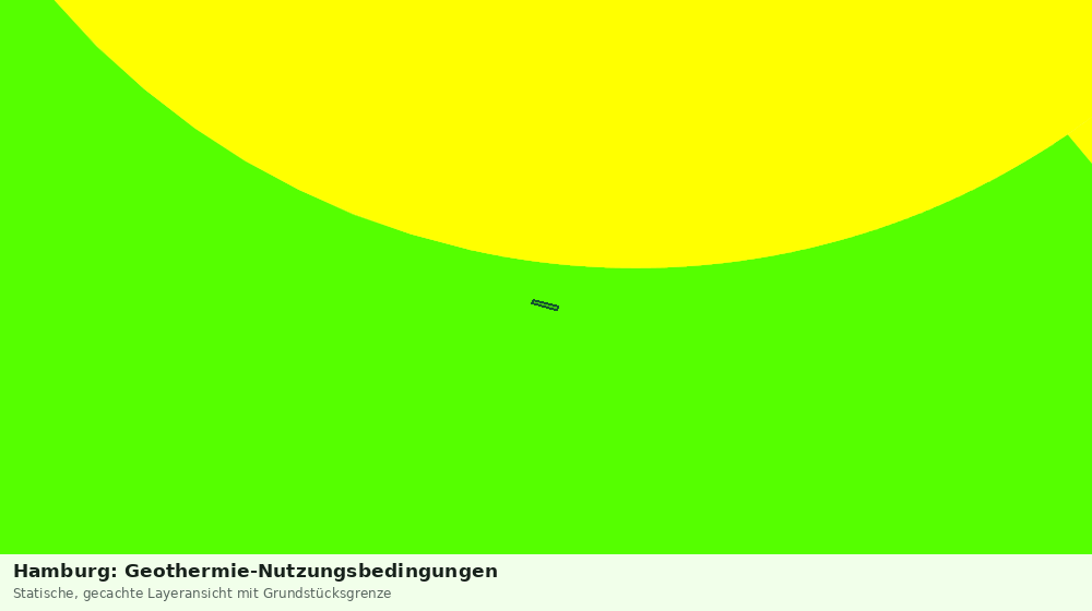 Statische Kartenansicht: Hamburg: Geothermie-Nutzungsbedingungen