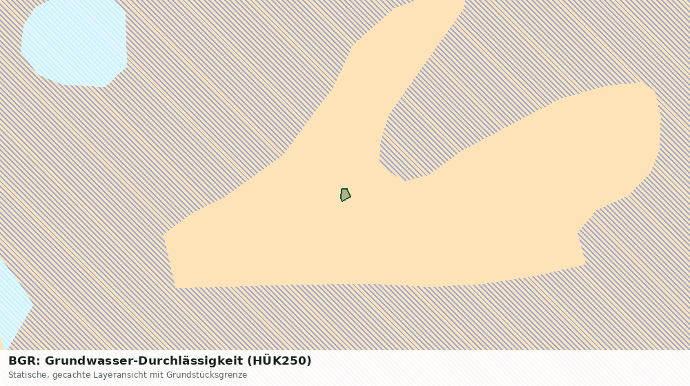 Statische Kartenansicht: BGR: Grundwasser-Durchlässigkeit (HÜK250)