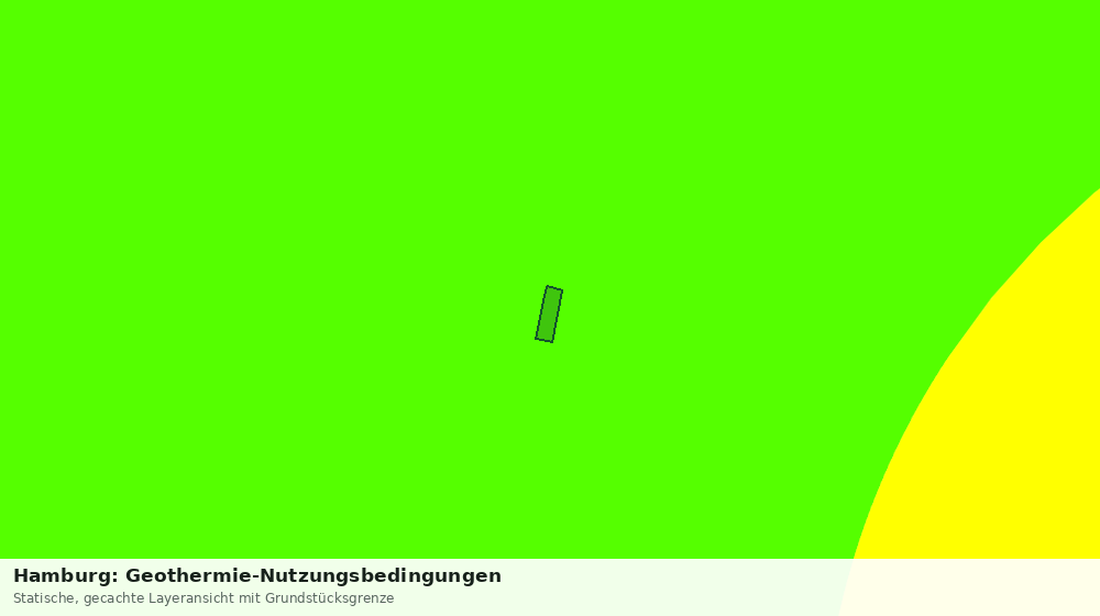 Statische Kartenansicht: Hamburg: Geothermie-Nutzungsbedingungen