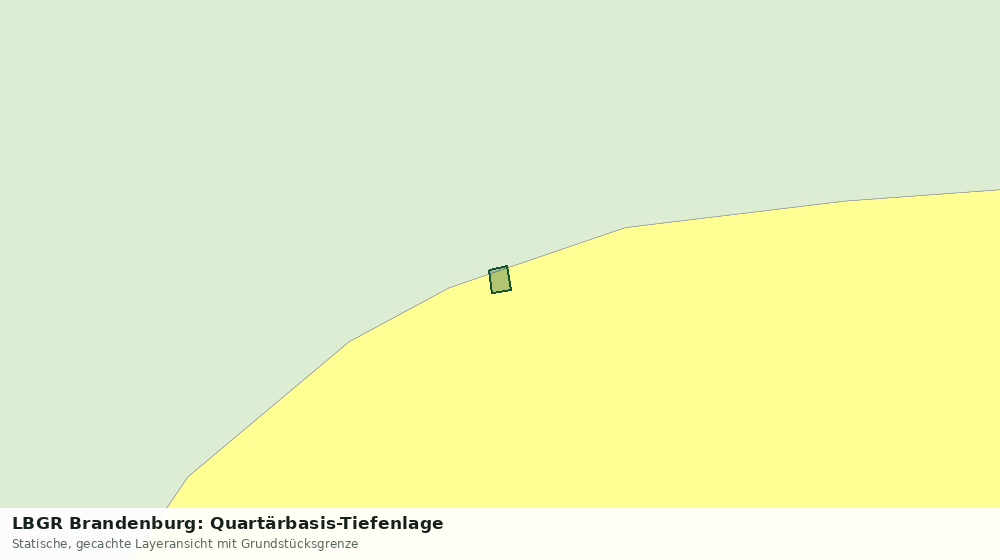 Statische Kartenansicht: LBGR Brandenburg: Quartärbasis-Tiefenlage