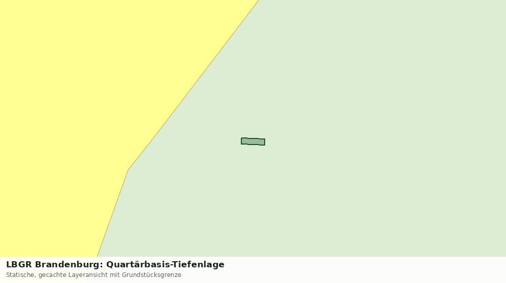 Statische Kartenansicht: LBGR Brandenburg: Quartärbasis-Tiefenlage