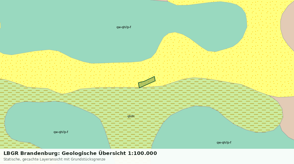 Statische Kartenansicht: LBGR Brandenburg: Geologische Übersicht 1:100.000