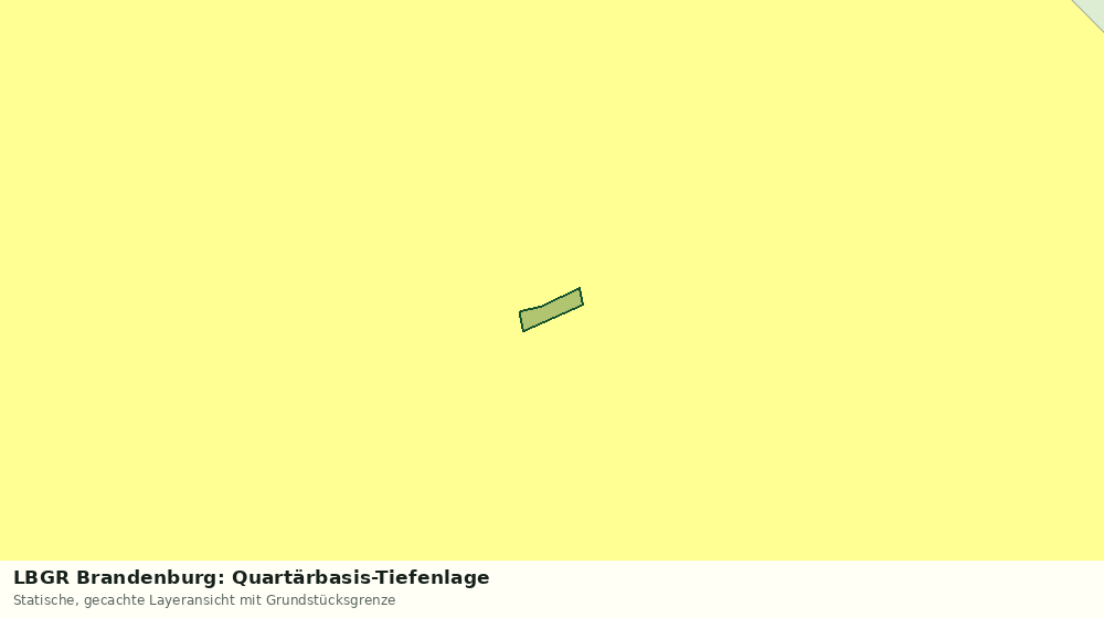 Statische Kartenansicht: LBGR Brandenburg: Quartärbasis-Tiefenlage
