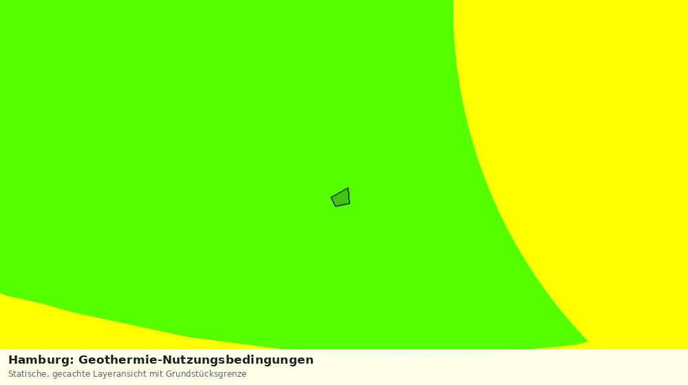 Statische Kartenansicht: Hamburg: Geothermie-Nutzungsbedingungen