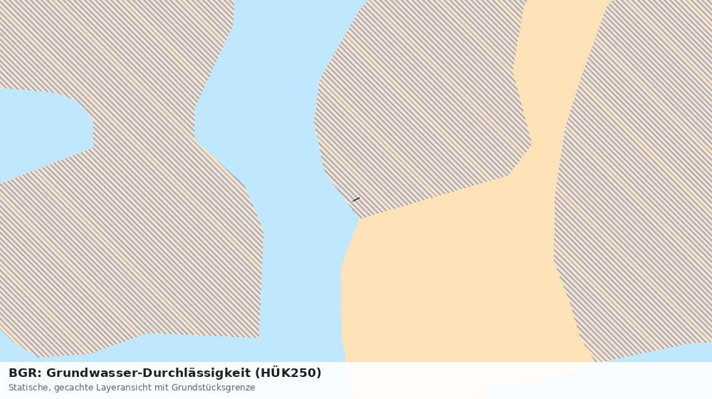 Statische Kartenansicht: BGR: Grundwasser-Durchlässigkeit (HÜK250)