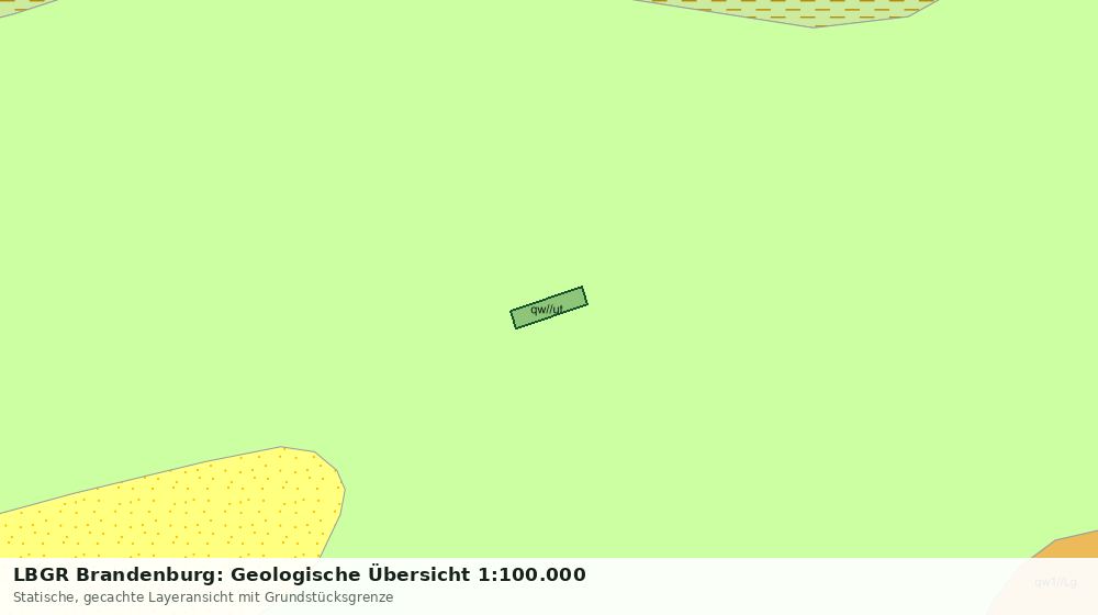 Statische Kartenansicht: LBGR Brandenburg: Geologische Übersicht 1:100.000