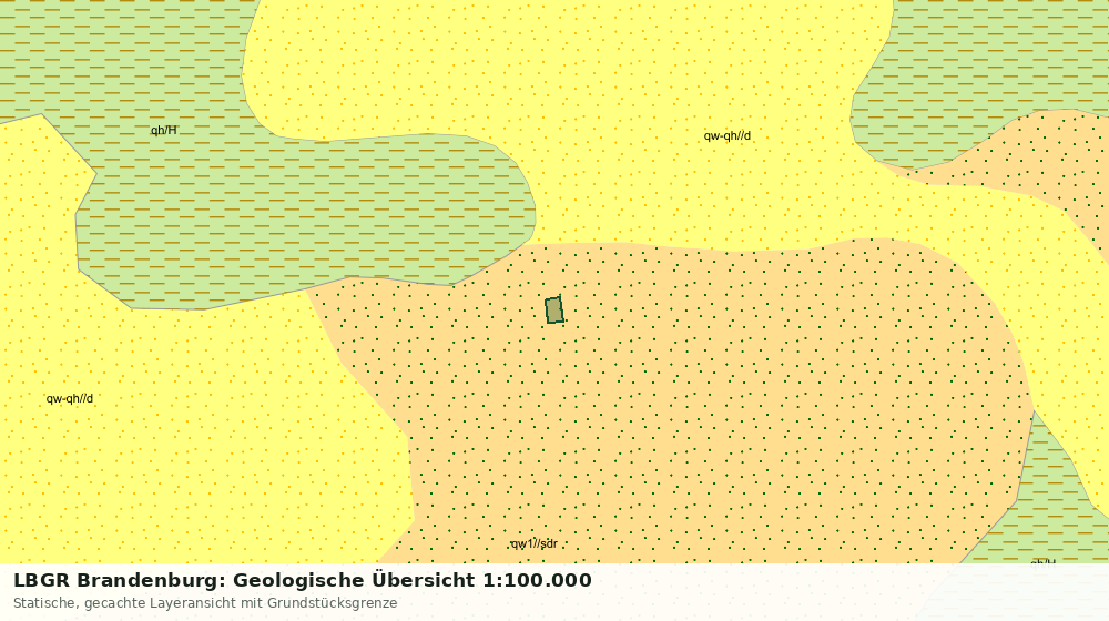 Statische Kartenansicht: LBGR Brandenburg: Geologische Übersicht 1:100.000