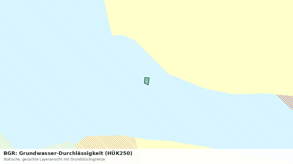 Statische Kartenansicht: BGR: Grundwasser-Durchlässigkeit (HÜK250)