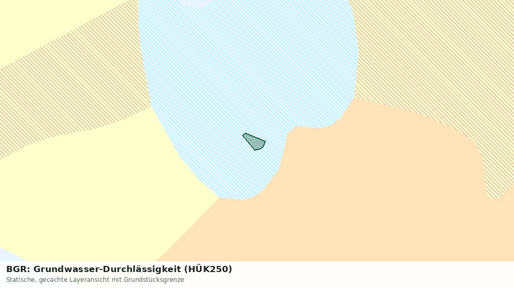 Statische Kartenansicht: BGR: Grundwasser-Durchlässigkeit (HÜK250)