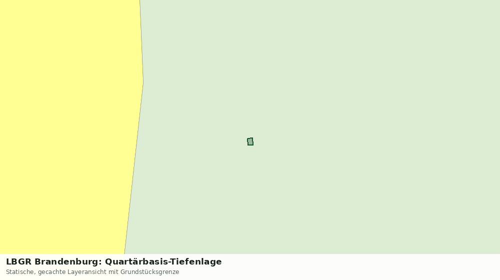 Statische Kartenansicht: LBGR Brandenburg: Quartärbasis-Tiefenlage