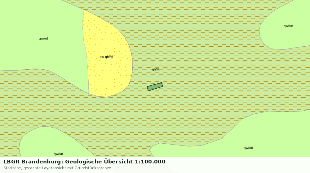 Statische Kartenansicht: LBGR Brandenburg: Geologische Übersicht 1:100.000