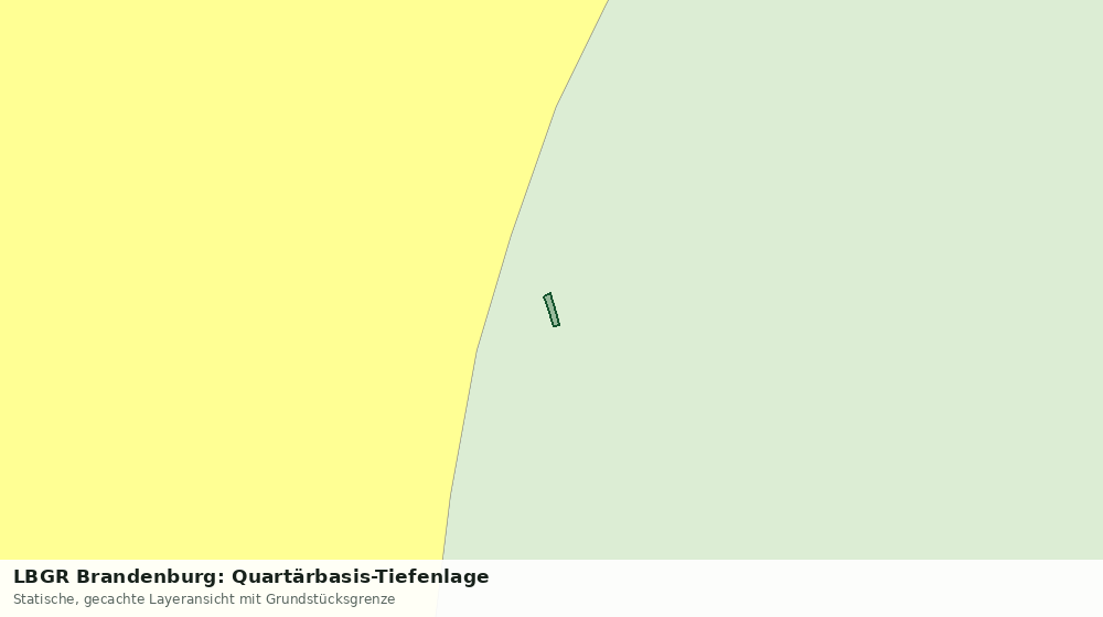 Statische Kartenansicht: LBGR Brandenburg: Quartärbasis-Tiefenlage