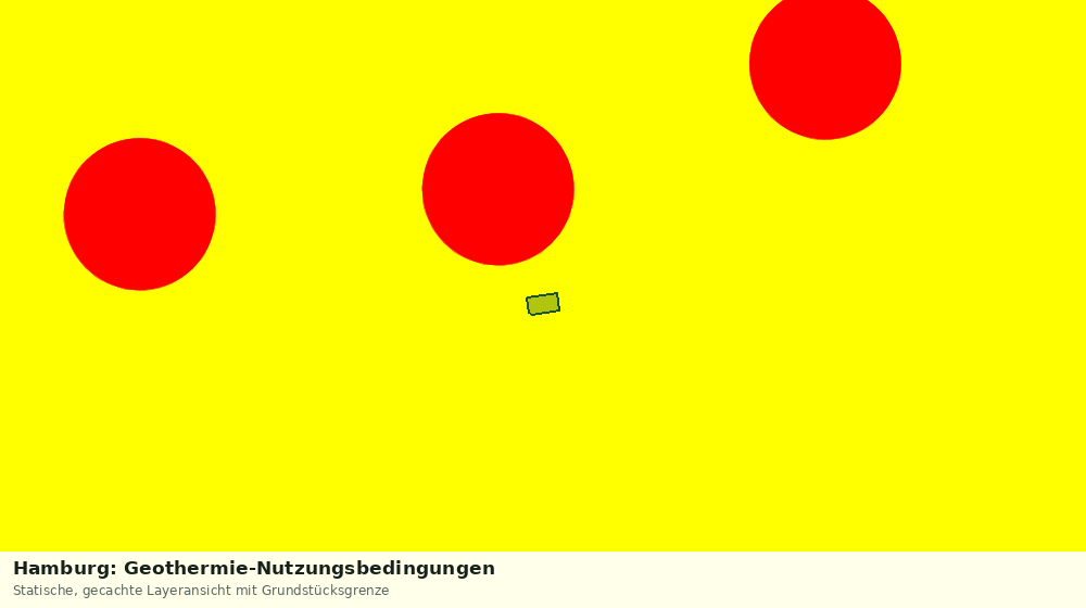 Statische Kartenansicht: Hamburg: Geothermie-Nutzungsbedingungen