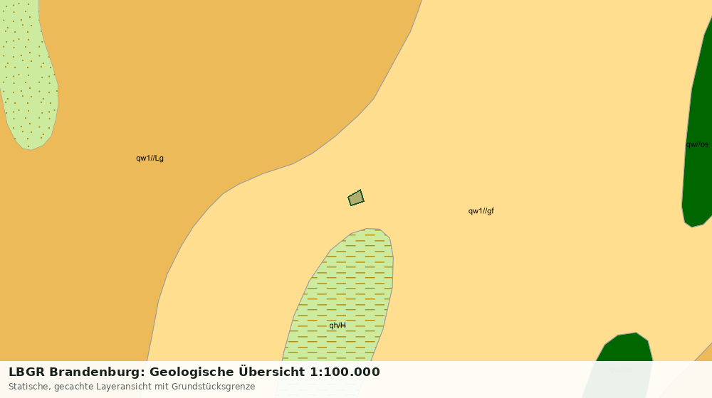 Statische Kartenansicht: LBGR Brandenburg: Geologische Übersicht 1:100.000