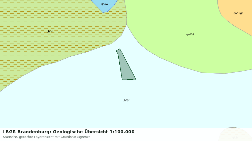 Statische Kartenansicht: LBGR Brandenburg: Geologische Übersicht 1:100.000