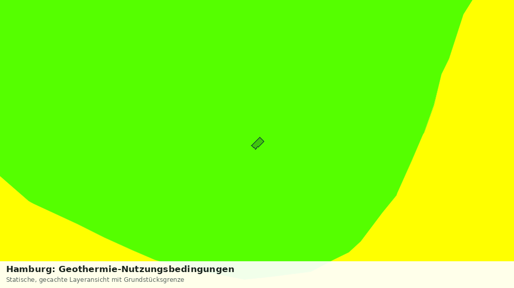Statische Kartenansicht: Hamburg: Geothermie-Nutzungsbedingungen