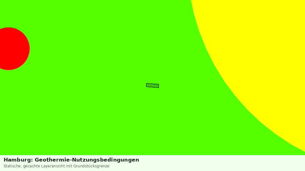 Statische Kartenansicht: Hamburg: Geothermie-Nutzungsbedingungen