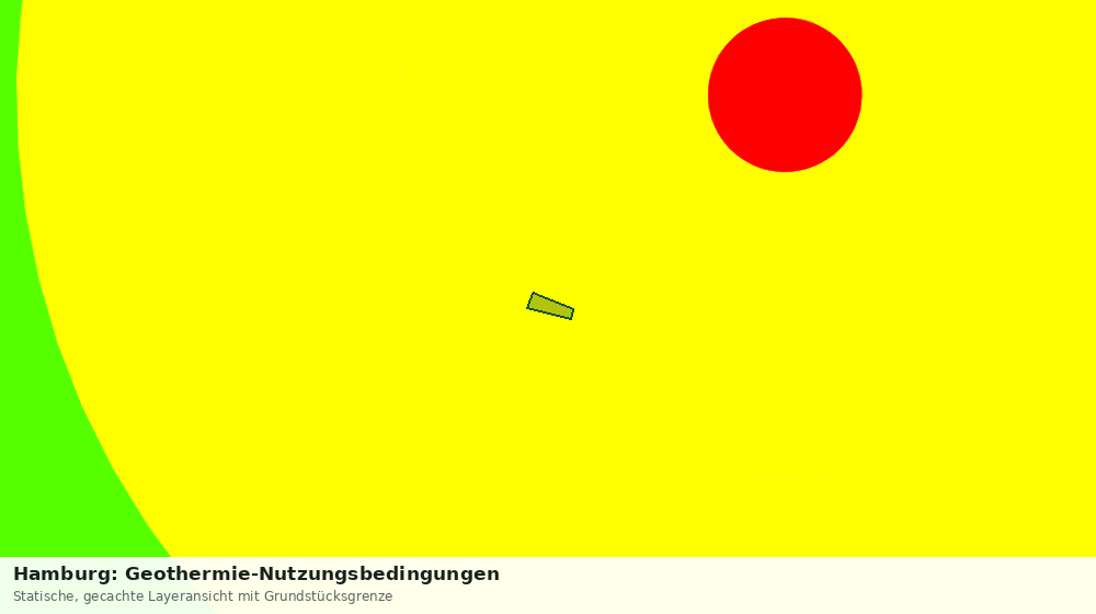 Statische Kartenansicht: Hamburg: Geothermie-Nutzungsbedingungen