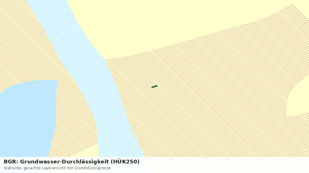 Statische Kartenansicht: BGR: Grundwasser-Durchlässigkeit (HÜK250)