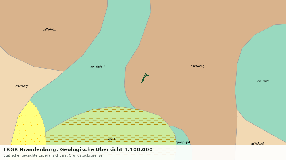 Statische Kartenansicht: LBGR Brandenburg: Geologische Übersicht 1:100.000